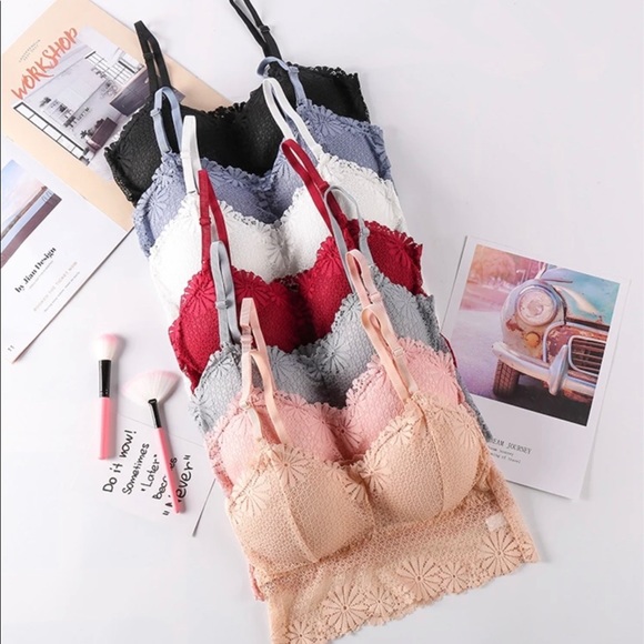 Seamless Lace Bralette Pink - Picture 4 of 4